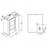 Piec na pellet Vale 7 kW rysunek techniczny